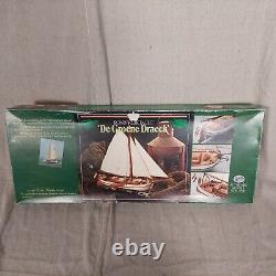 Rare Authentic Models Holland 124'De Groene Draeck' Wood Ship Model Kit NIOB