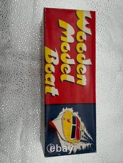 Rare Brand New Wooden Model Boat Battery Powered Union Japan It Does Work Rare