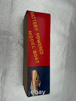 Rare Brand New Wooden Model Boat Battery Powered Union Japan It Does Work Rare