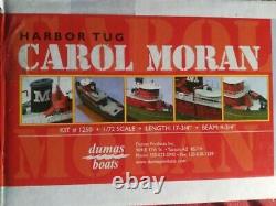 Rare Dumas #1250 Carol Moran Harbor Tug Boat 1/8th Scale Model RC 17 3/4 Length