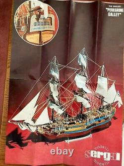 Rare Sergal Hms Peregrine Galley Wood Ship Model From 1973