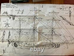 Rare Sergal Hms Peregrine Galley Wood Ship Model From 1973