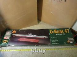 Rare! Vintage Amati U-Boat, U-47, VIIB 1936, 1/72 submarine model kit 1602. NOS