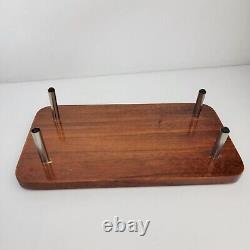 Rare Vintage Garwood Speedster Wooden Model Boat 21 with Wooden Stand