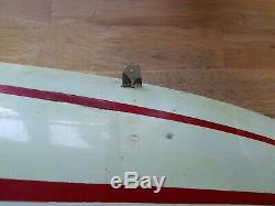 Rare Vintage Gas Model Hydroplane Tether Wood Boat