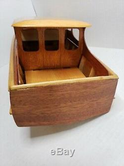 Rare Vintage Sterling Harco 40' Deluxe Cabin Cruiser Wood Model Boat Kit 1960