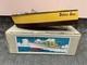 Rare Vintage Wooden Scale Model Boat Made In Japan Yellow Debbie Bess St