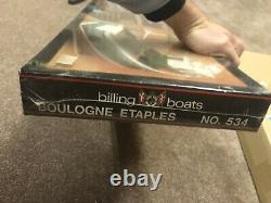 Rare Vtg Billing Boats No. 534 Boulogne Etaples Wooden Model Kit Sealed