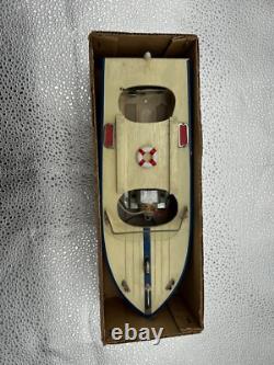 Rare Wooden Model Boat Battery Powered Union Japan It Does Work & Lights Up