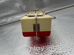 Rare Wooden Model Boat Battery Powered Union Japan It Does Work & Lights Up