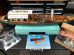 Ready to Run, RC Model Steam Launch, New Model of Vintage Steam Craft Boat