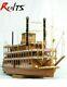 Realts Scale Wood Boat 1/100 Classic Wooden Steam-ship Uss Mississippi Model Kit
