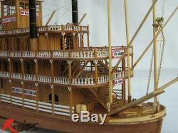 RealTS Scale wood boat 1/100 classic wooden steam-ship USS Mississippi model kit