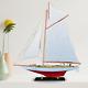 Red Columbia Sail Boat Model Handmade Woodwork Ship For Home Decor Birthday Gift