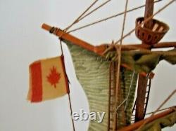 Red Jacket Clipper Wooden Replica Vintage Detailed Model Nautical Pre-owned