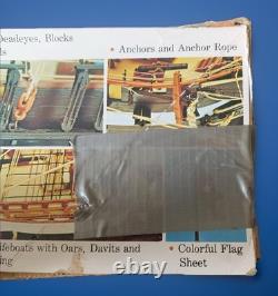 Revell 1-96 USS Ship Constitution Model Kit New Open Box Parts Sealed Vintage