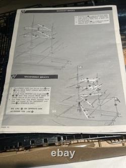Revell 1-96 USS Ship Constitution Model Kit New Open Box-Vintage 1969