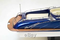 RivaRama Wooden Model Boat, 100% Solid Wood Plank on Frame, RC-ready