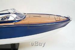 RivaRama Wooden Model Boat, 100% Solid Wood Plank on Frame, RC-ready