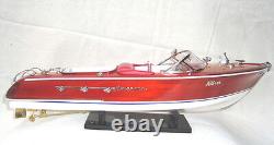 Riva Aqua. 20 Wooden Speed Boat Wood Model Boat L50 Handmade Italian Boat
