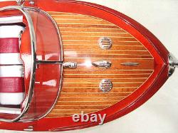 Riva Aqua. 20 Wooden Speed Boat Wood Model Boat L50 Handmade Italian Boat