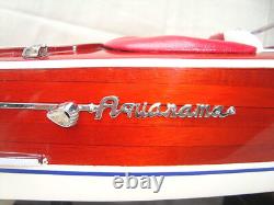 Riva Aqua. 20 Wooden Speed Boat Wood Model Boat L50 Handmade Italian Boat