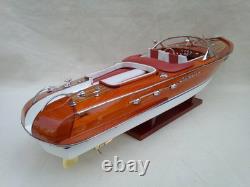 Riva Aquarama 20 White-Red High Quality Wood Model Boat L50 Handmade Home Decor Riva Aquarama 20 White-Red High Quality Wood Model Boat L50 Handmade Home Decor