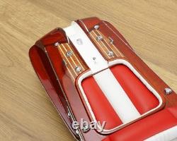 Riva Aquarama 21 Red Seat Quality Wood Model Boat Xmas Gift Free Shipping