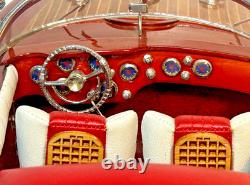 Riva Aquarama 21 Wooden Model Boat Classic Italian Runabout Display with Details