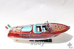 Riva Aquarama 40cm/15.74 Model Boat Italian Speed Boat Wood Ship Free Shipping