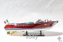 Riva Aquarama 40cm/15.74 Model Boat Italian Speed Boat Wood Ship Free Shipping