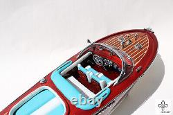 Riva Aquarama 40cm/15.74 Model Boat Italian Speed Boat Wood Ship Free Shipping