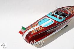 Riva Aquarama 40cm/15.74 Model Boat Italian Speed Boat Wood Ship Free Shipping