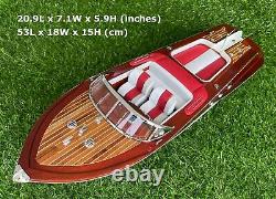 Riva Aquarama Luxury Speed Boat Wood Model Boat Collection 21'