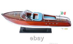 Riva Aquarama Painted Speed Boat Wood Model 26.5 Italian Mahogany Runabout New