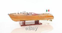 Riva Aquarama Speed Boat 27 Wood Model Assembled