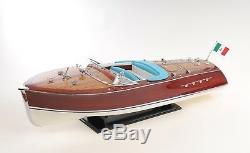 Riva Aquarama Speed Boat Painted 26.5 Wood Model Assembled