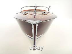 Riva Aquarama Speed Boat Painted 26.5 Wood Model Assembled