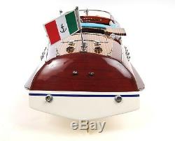 Riva Aquarama Speed Boat Painted 26.5 Wood Model Assembled