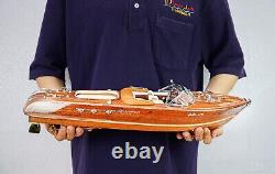 Riva Aquarama Speed Boat Scale 116 Wooden Model Ship Father's Day Gift