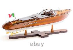 Riva Aquarama Speed Boat Wood Scale Model 25 Classic Italian Mahogany Runabout