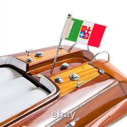 Riva Aquarama Speed Boat Wood Scale Model 25 Classic Italian Mahogany Runabout