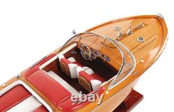 Riva Aquarama Speed Boat Wood Scale Model 27 Classic Italian Mahogany Runabout