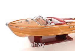 Riva Aquarama Speed Boat Wood Scale Model 27 Classic Italian Mahogany Runabout