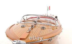 Riva Aquarama Speed Boat Wood Scale Model 27 Classic Italian Mahogany Runabout