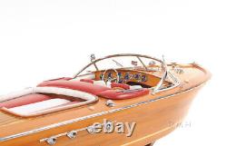 Riva Aquarama Speed Boat Wood Scale Model 27 Classic Italian Mahogany Runabout