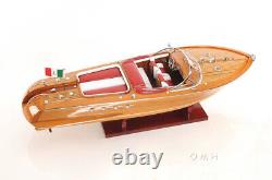 Riva Aquarama Speed Boat Wood Scale Model 27 Classic Italian Mahogany Runabout