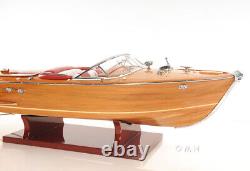Riva Aquarama Speed Boat Wood Scale Model 27 Classic Italian Mahogany Runabout