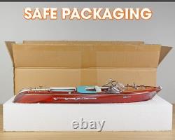 Riva Aquarama Wooden Model Boat 21'' 53cm Birthday Gift For Dad