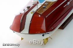 Riva Aquarama special Wooden Model Boat, 100% Solid Wood Plank on Frame RC-ready
